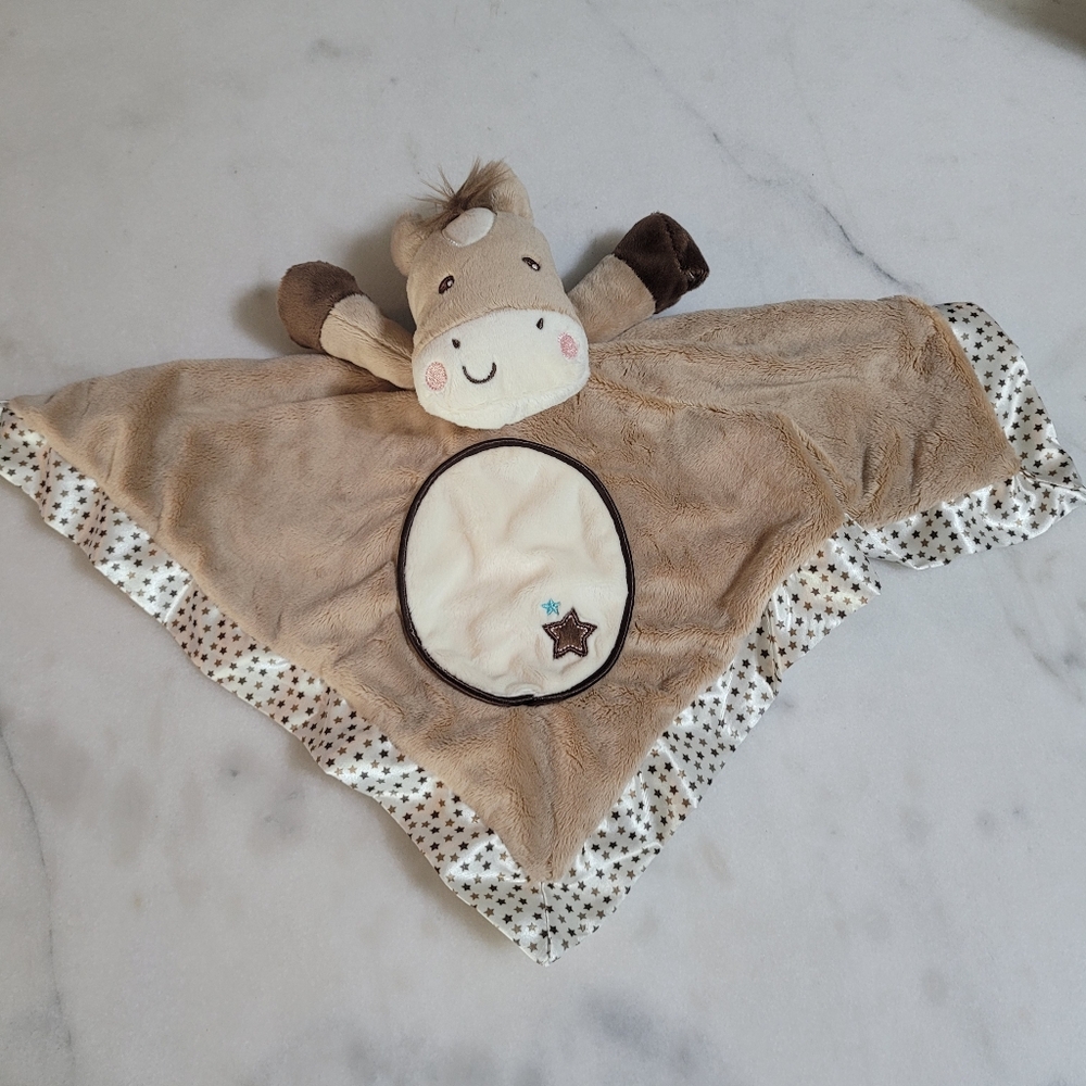 Douglas Baby Star Pony Lil’ Snuggler Lovey Plush Animal Blanket Furry